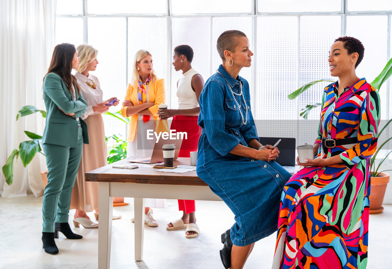 portrait of business colleagues working on table