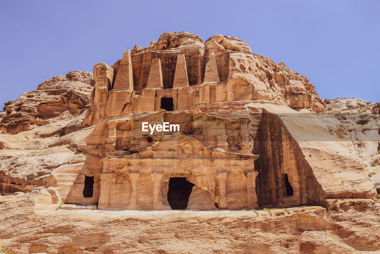 Low angle view of old ruins