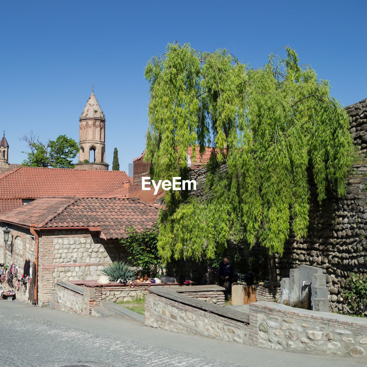 Small georgian village near sighnaghi, caucasus mountains, georgia