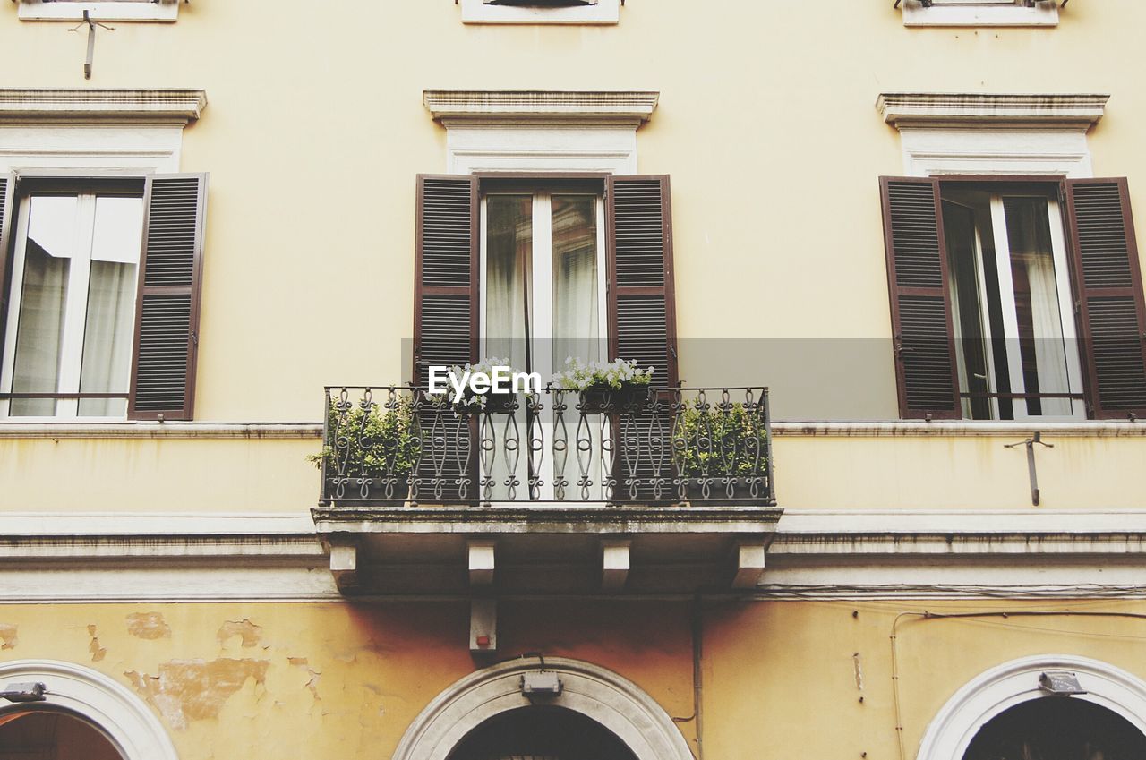 Low angle view of balcony