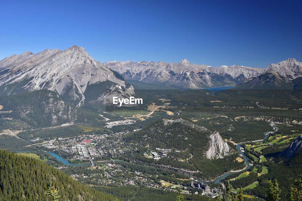 SCENIC VIEW OF MOUNTAINS AGAINST CLEAR SKY