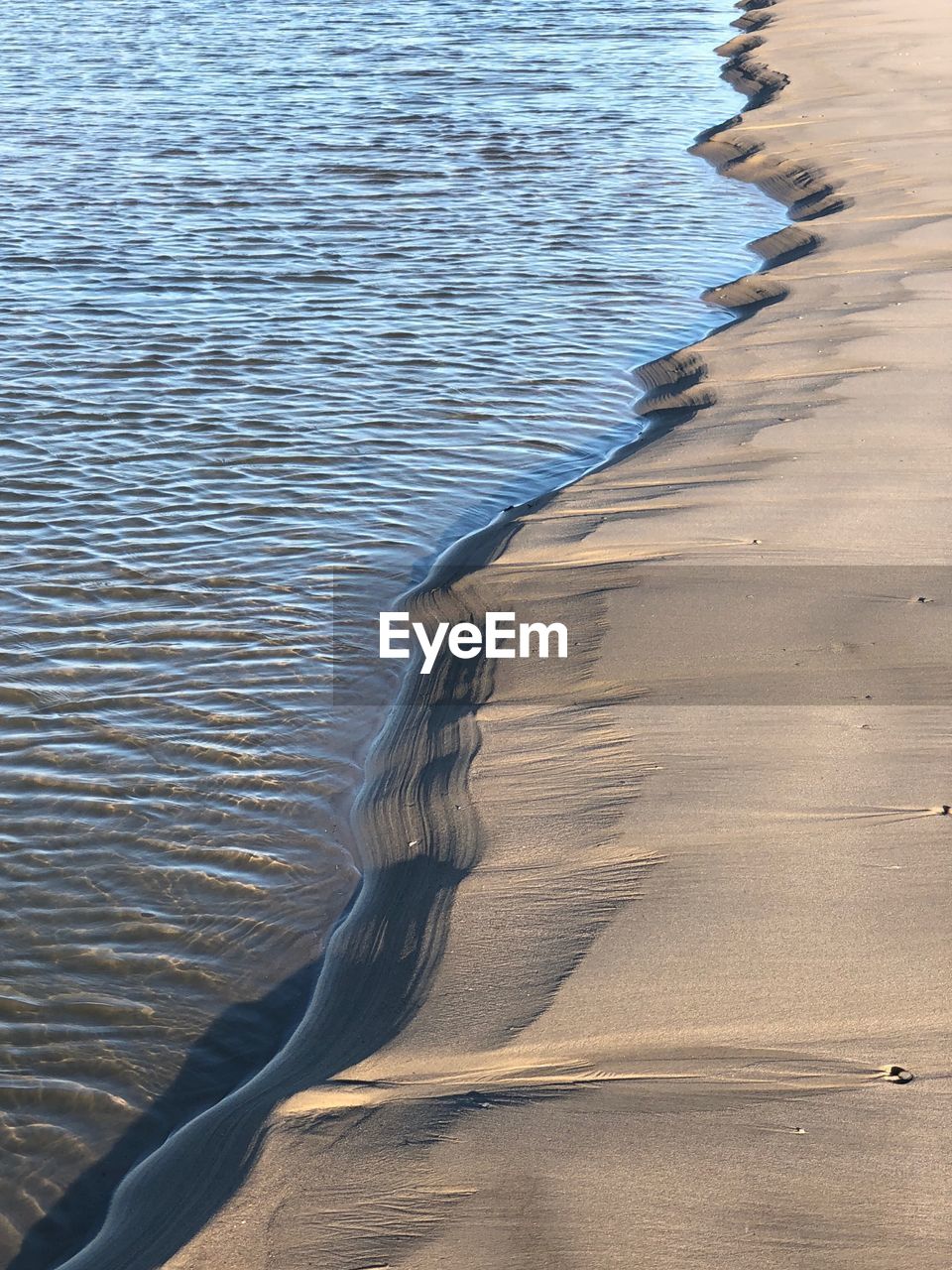 High angle view of beach