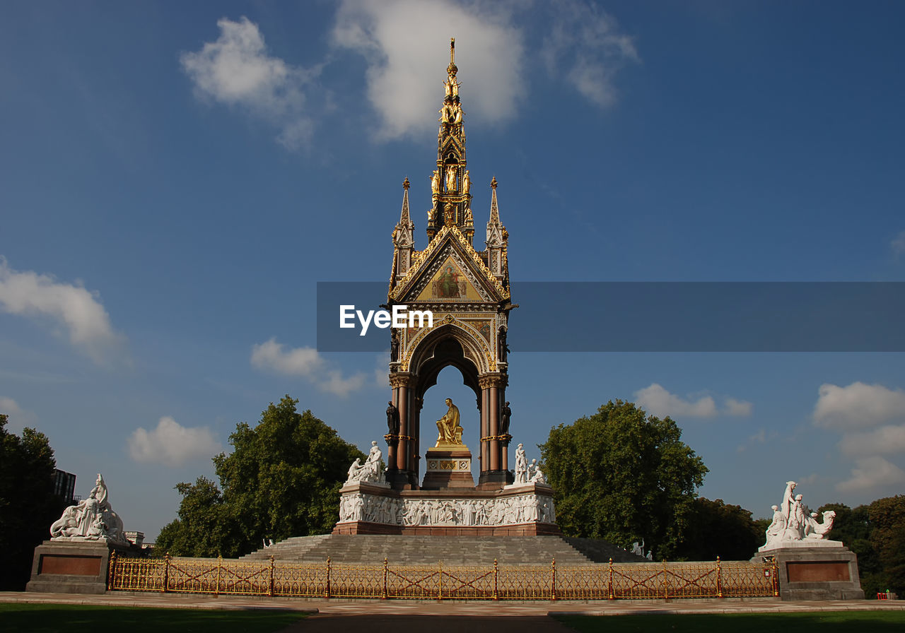 The albert memorial in kensington gardens, london