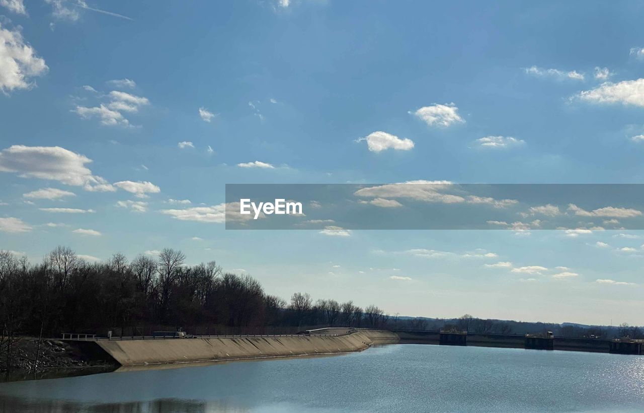 Scenic view of river against sky