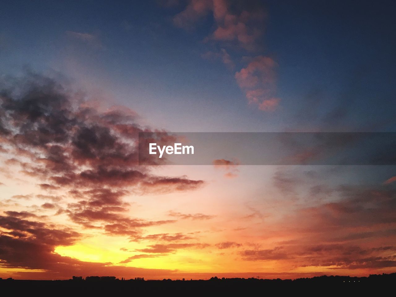 Scenic view of sky during sunset