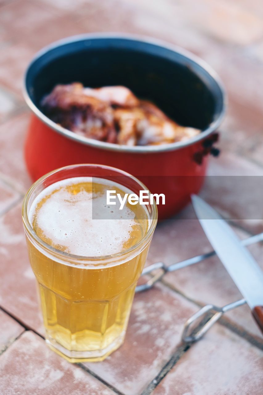 Close-up of drink on table