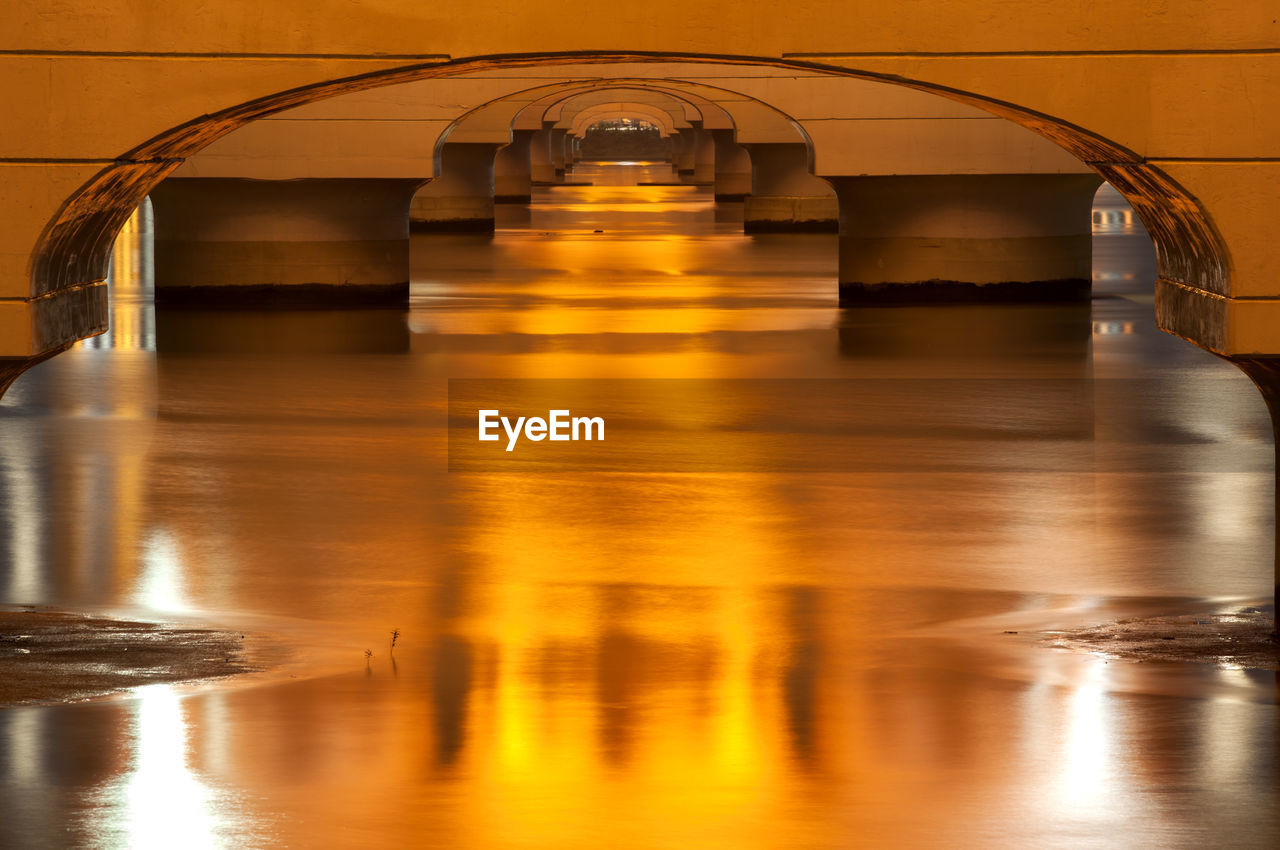 Illuminated seongsan bridge over han river at night