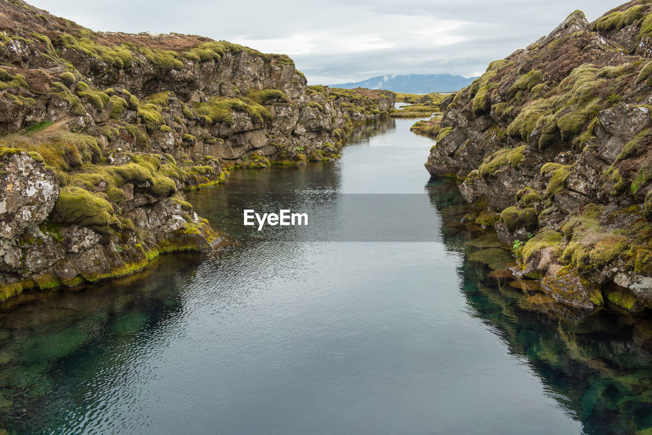 Scenic view of river against sky