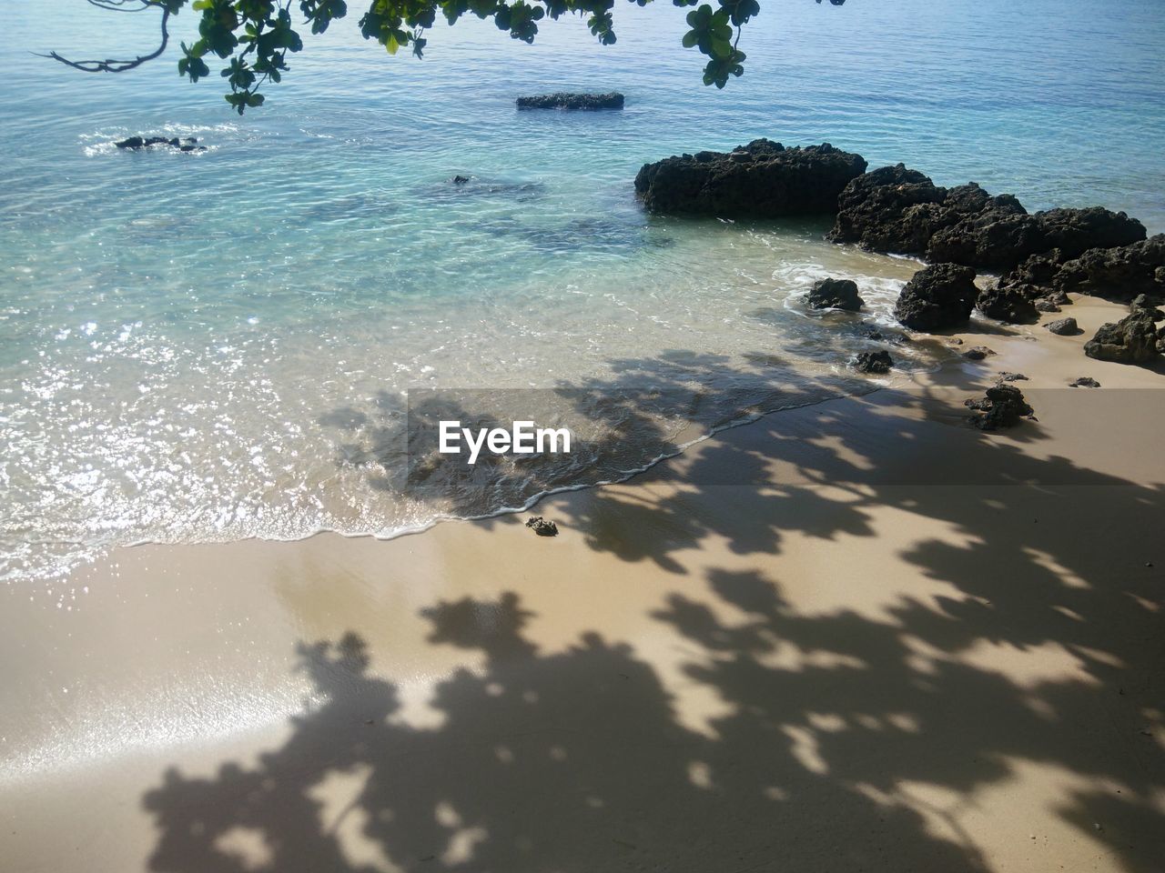 HIGH ANGLE VIEW OF SEA WAVES