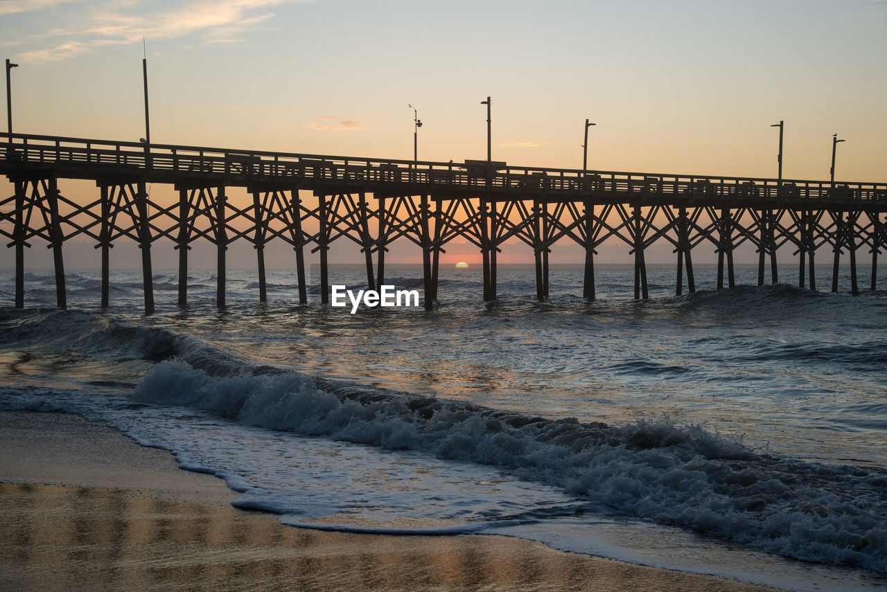 PIER OVER SEA AGAINST SKY