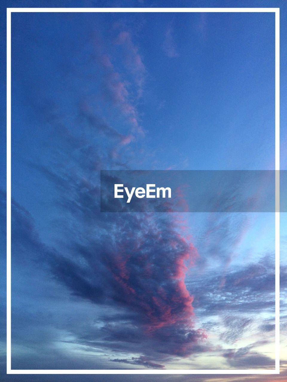 Low angle view of clouds on blue sky