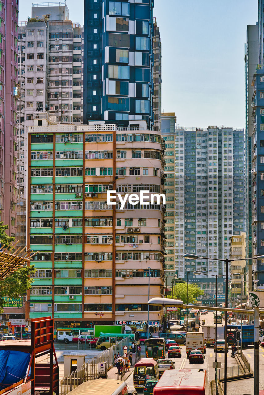 VIEW OF MODERN BUILDINGS AGAINST SKY