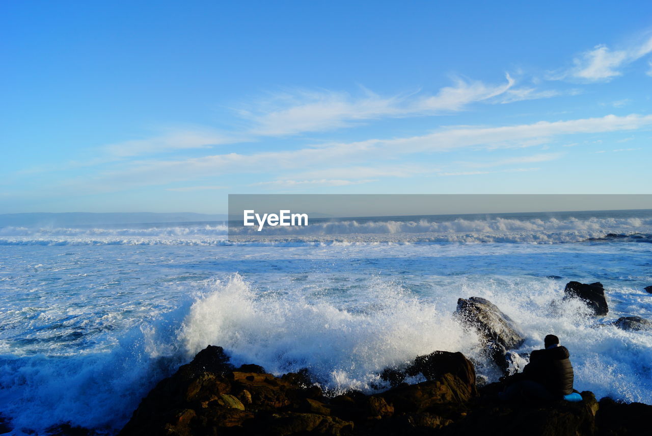 Scenic view of sea against sky