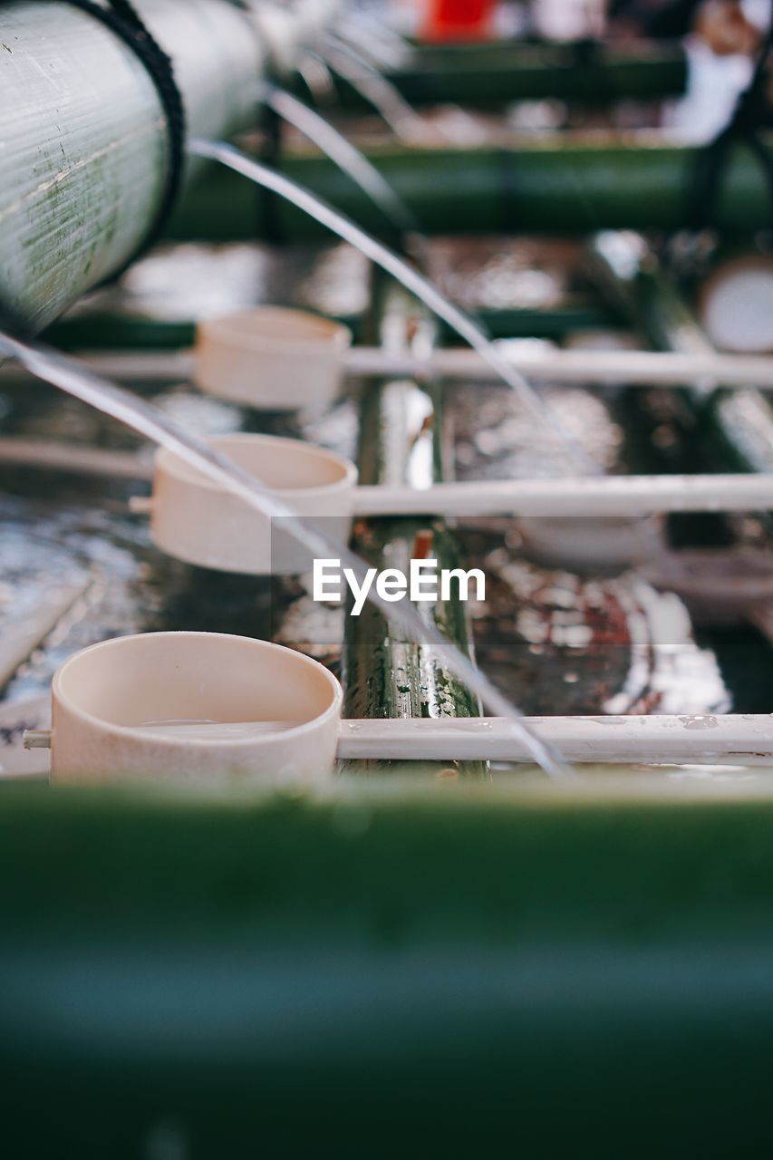 Close-up of tea served on table