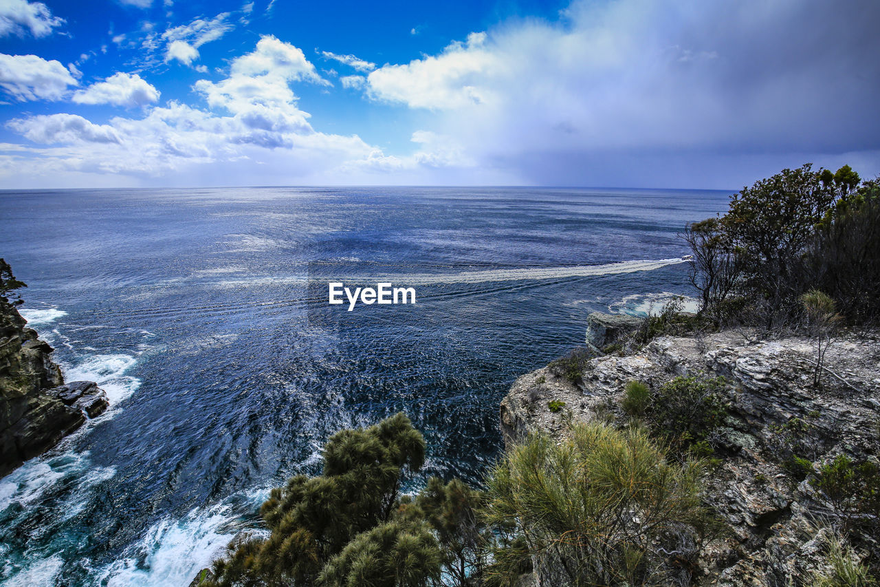 Scenic view of sea against sky