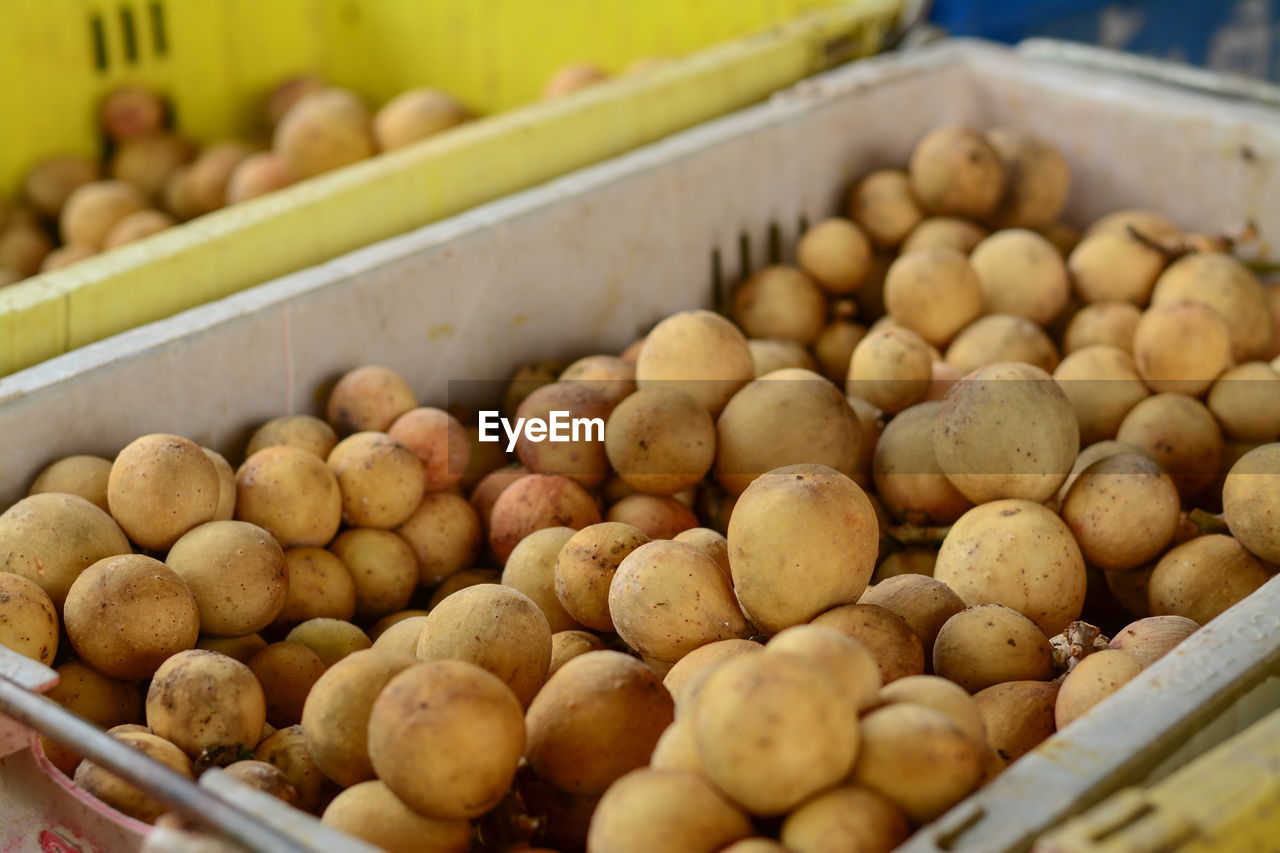 FRUITS FOR SALE AT MARKET STALL