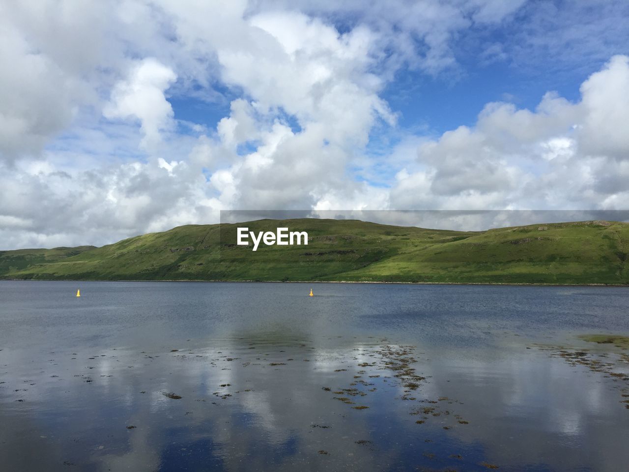 Scenic view of skye against cloudy sky