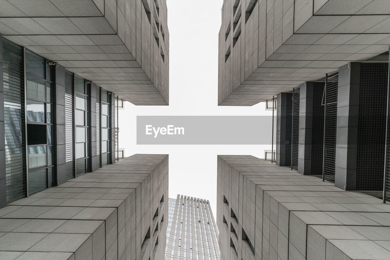 Low angle view of buildings against sky