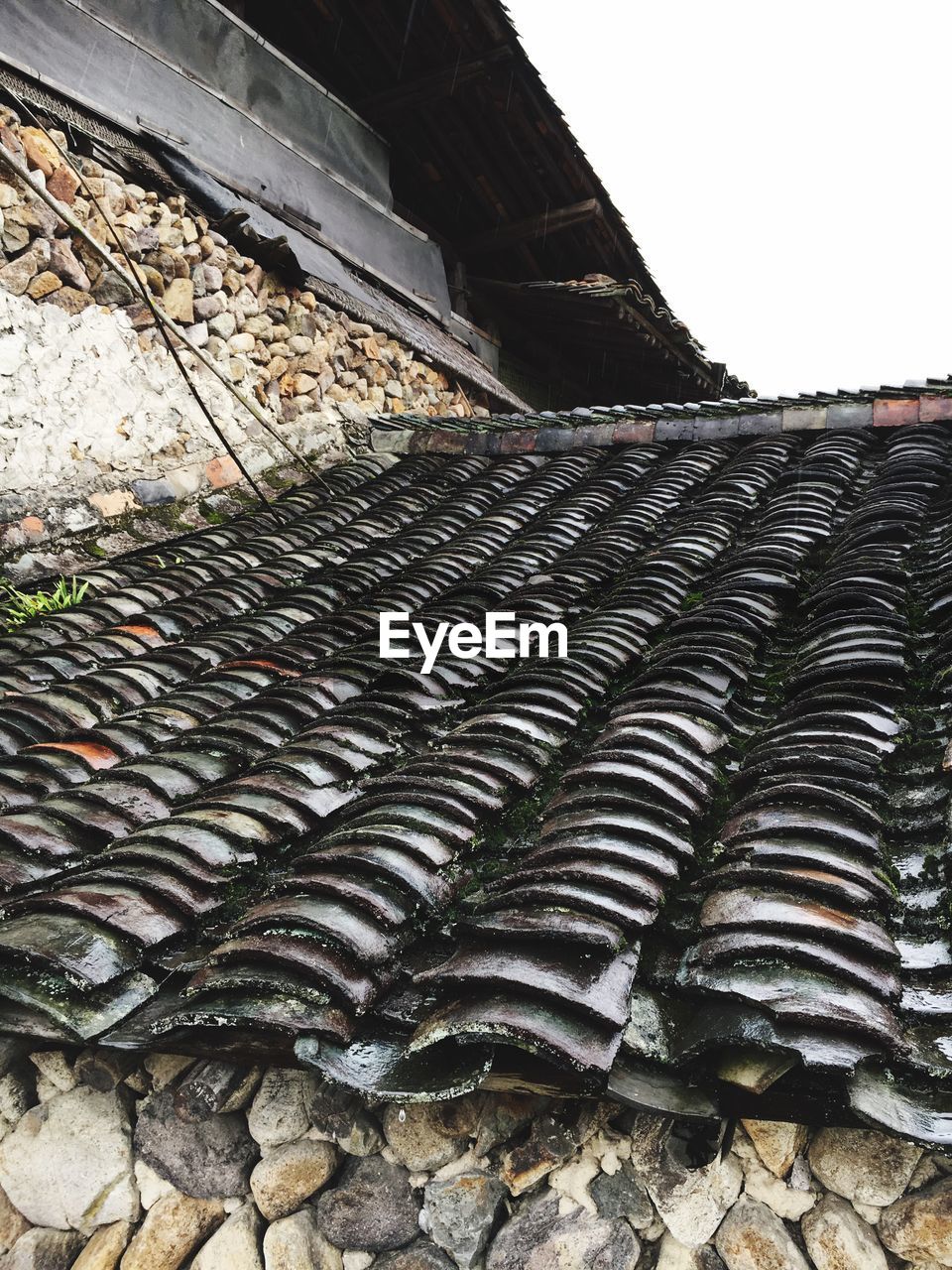 Close-up of tiled roof