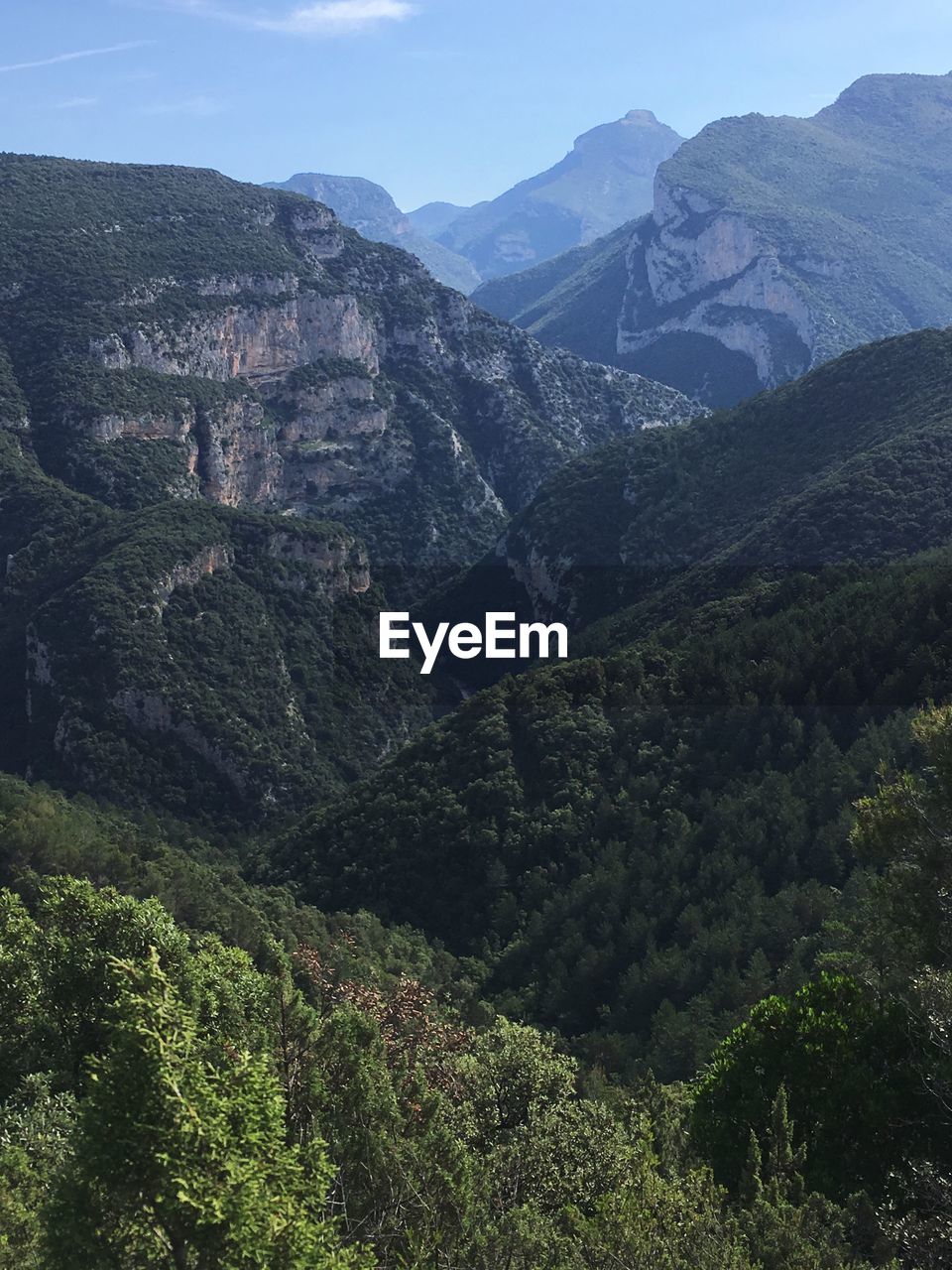 High angle view of landscape against sky