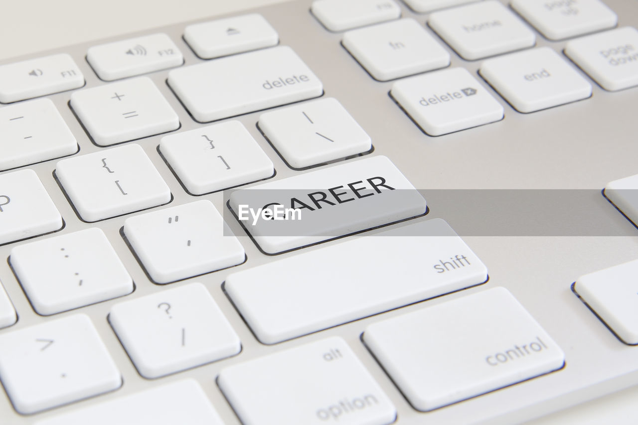 Close-up of computer keyboard