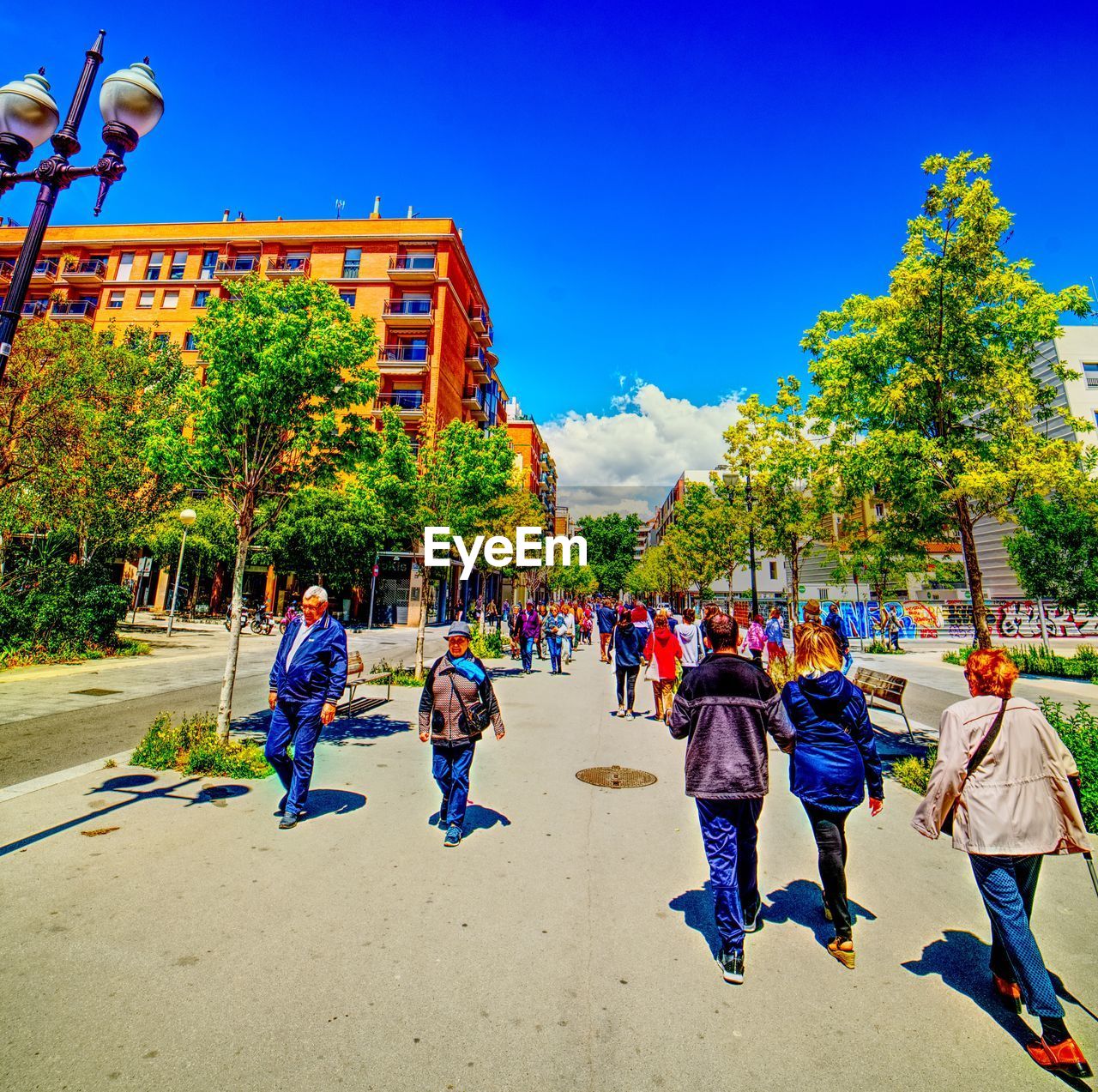 GROUP OF PEOPLE WALKING IN PARK