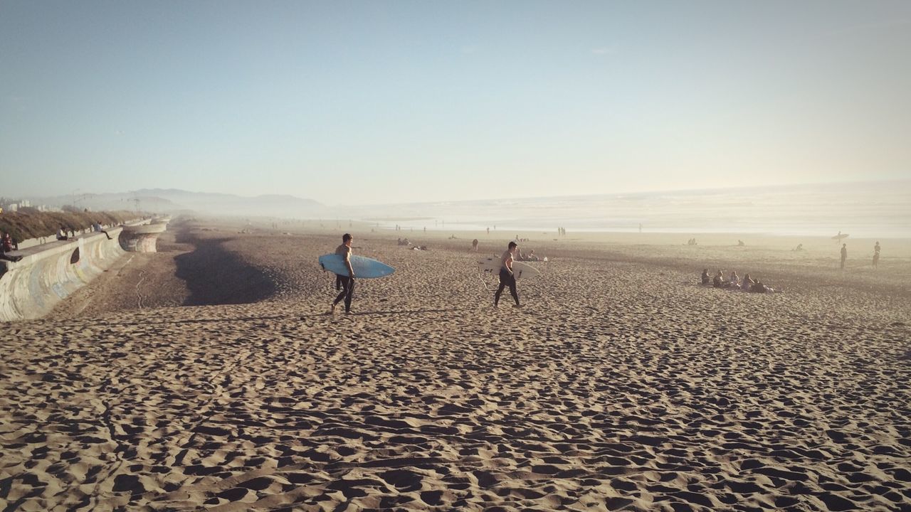 TOURISTS ON BEACH