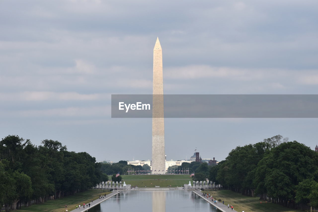 View of washington monument against sky