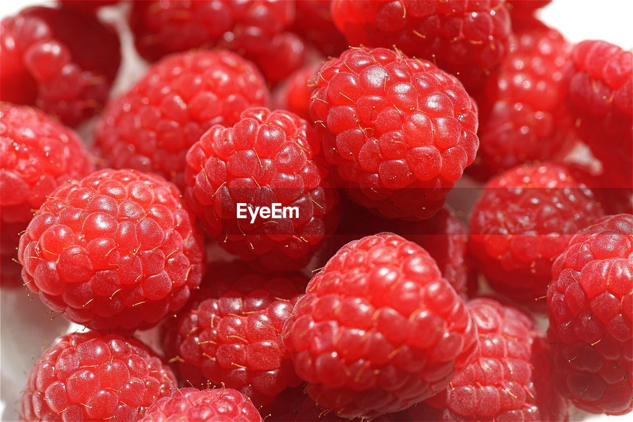 Close-up of raspberries