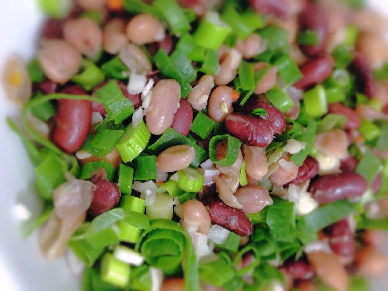 Close-up of boiled beans