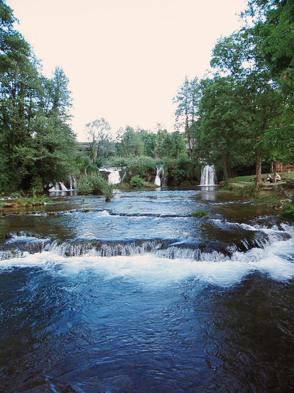 VIEW OF RIVER WITH TREES IN BACKGROUND