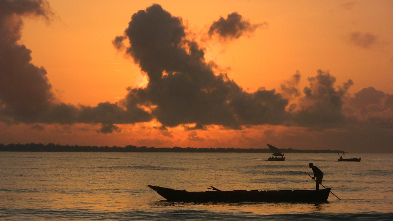 Boats in sea