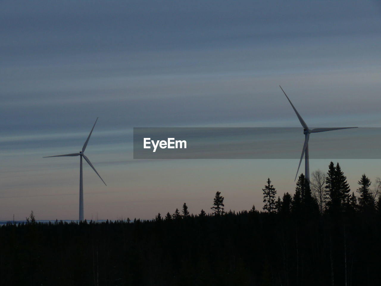 WIND TURBINES IN FIELD