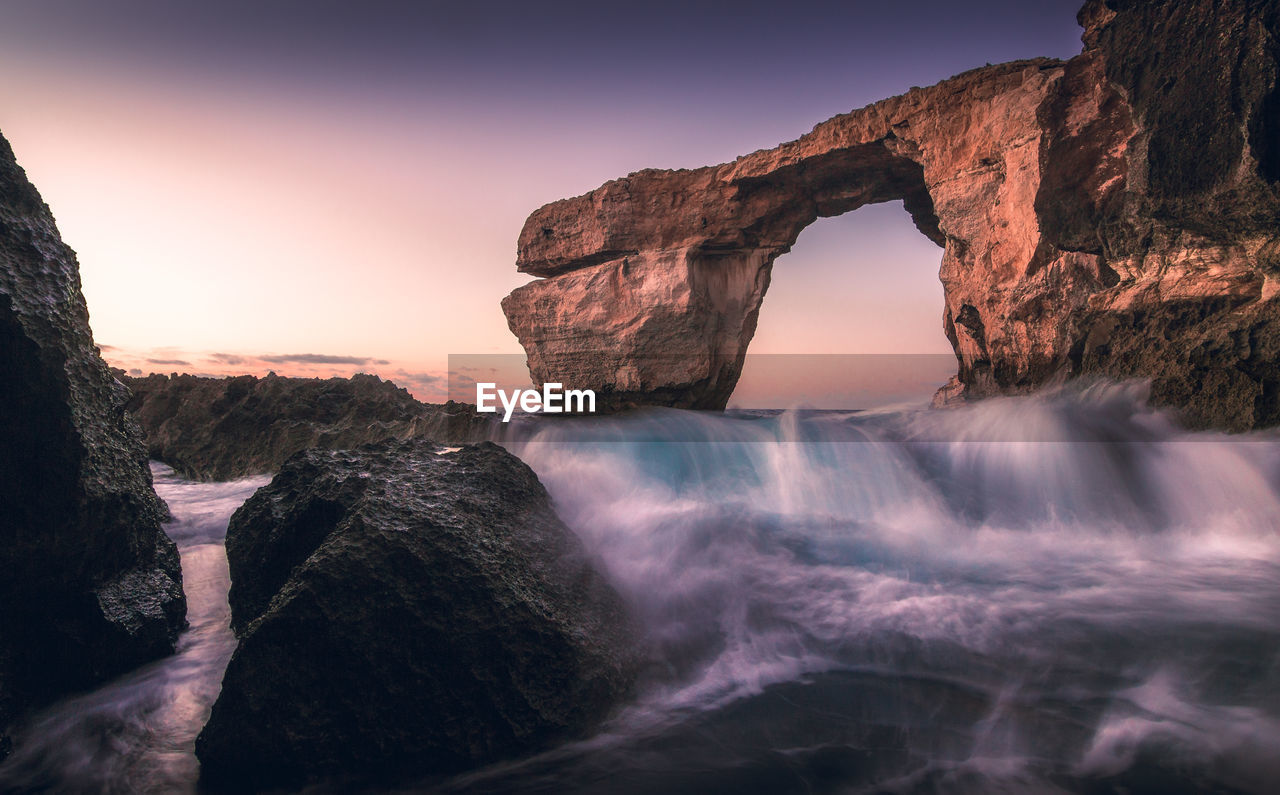 Rock formations at seaside