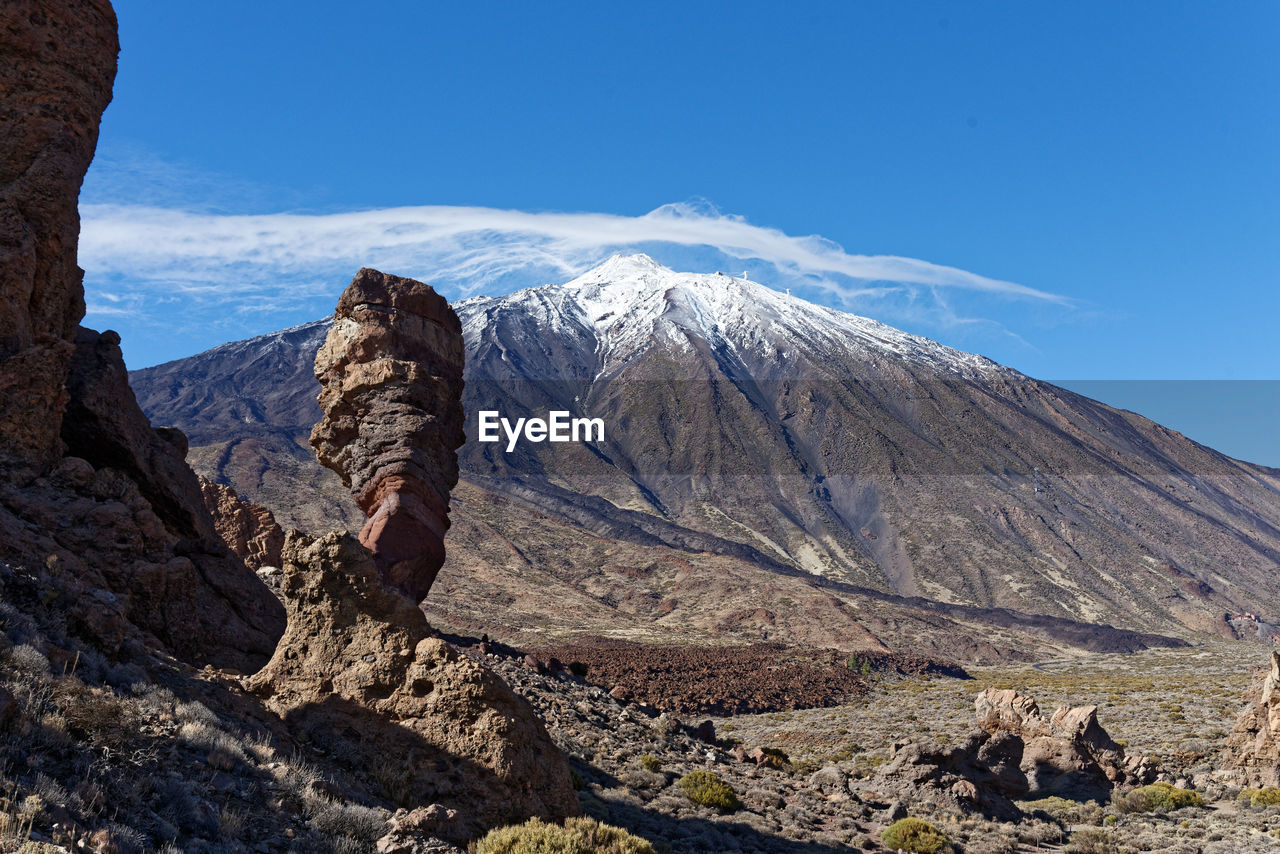 VIEW OF MOUNTAIN RANGE AGAINST SKY