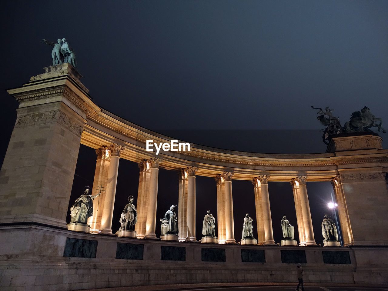 VIEW OF ILLUMINATED BUILDING