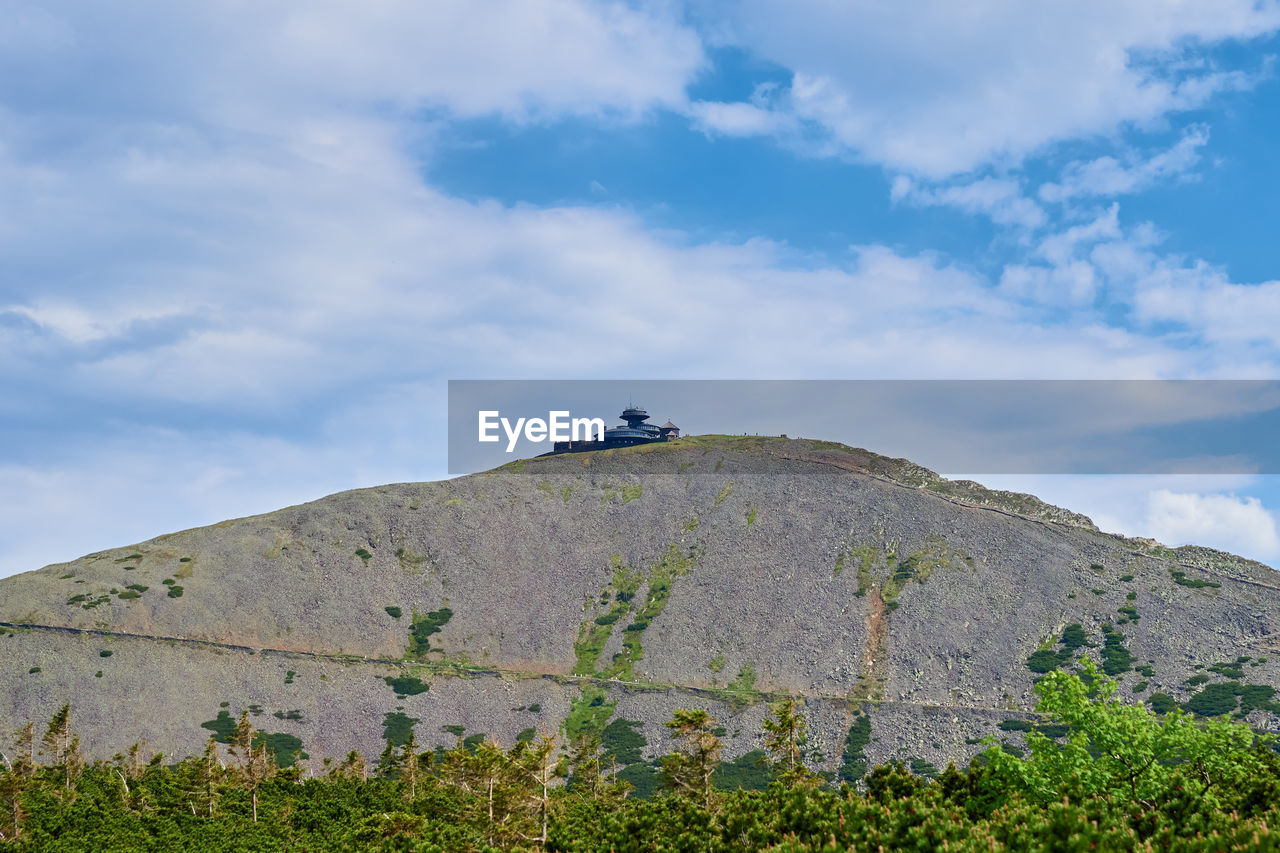 Meteorological observatory on top of snezka mountain