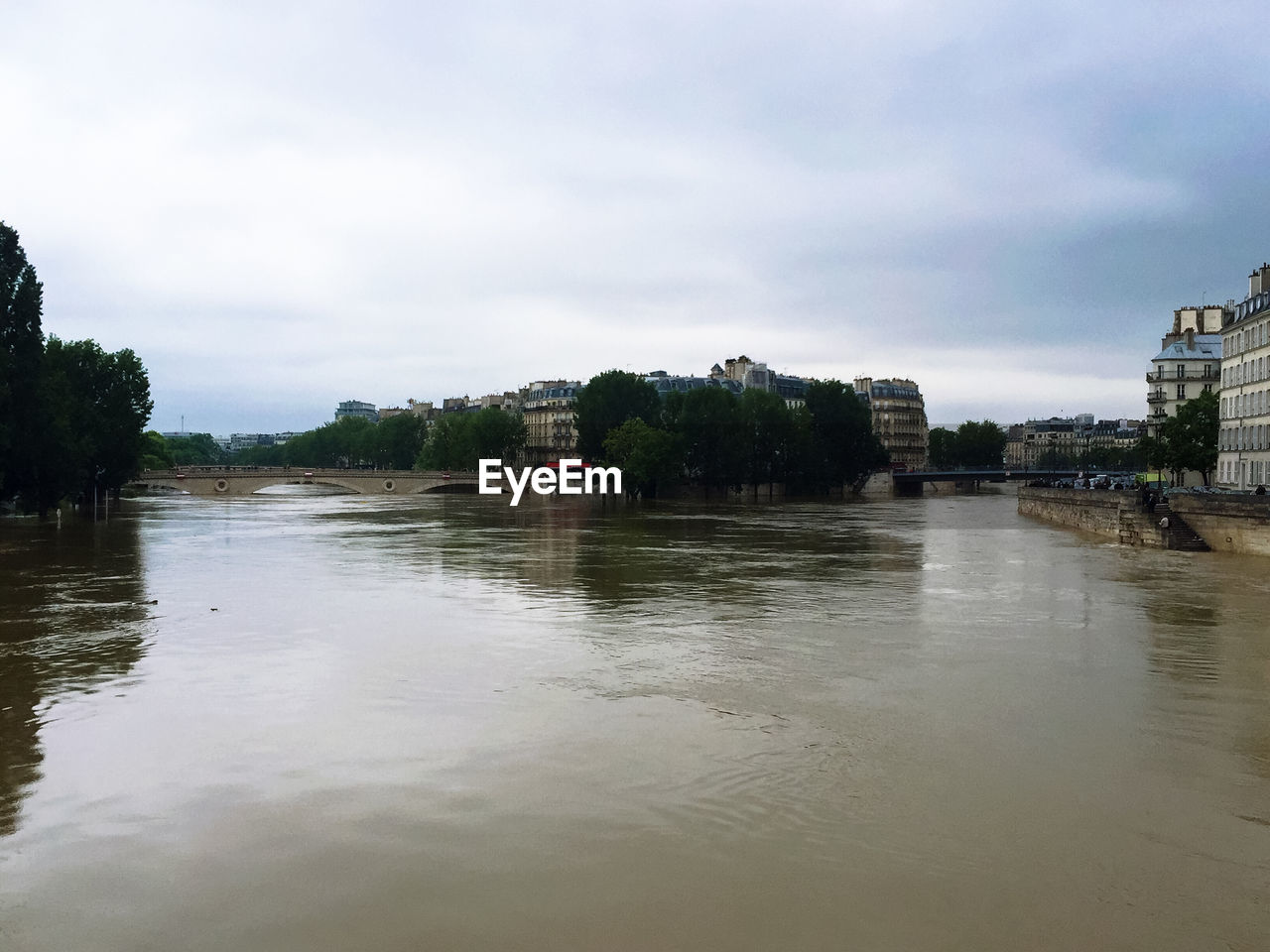 Reflection of built structures in water