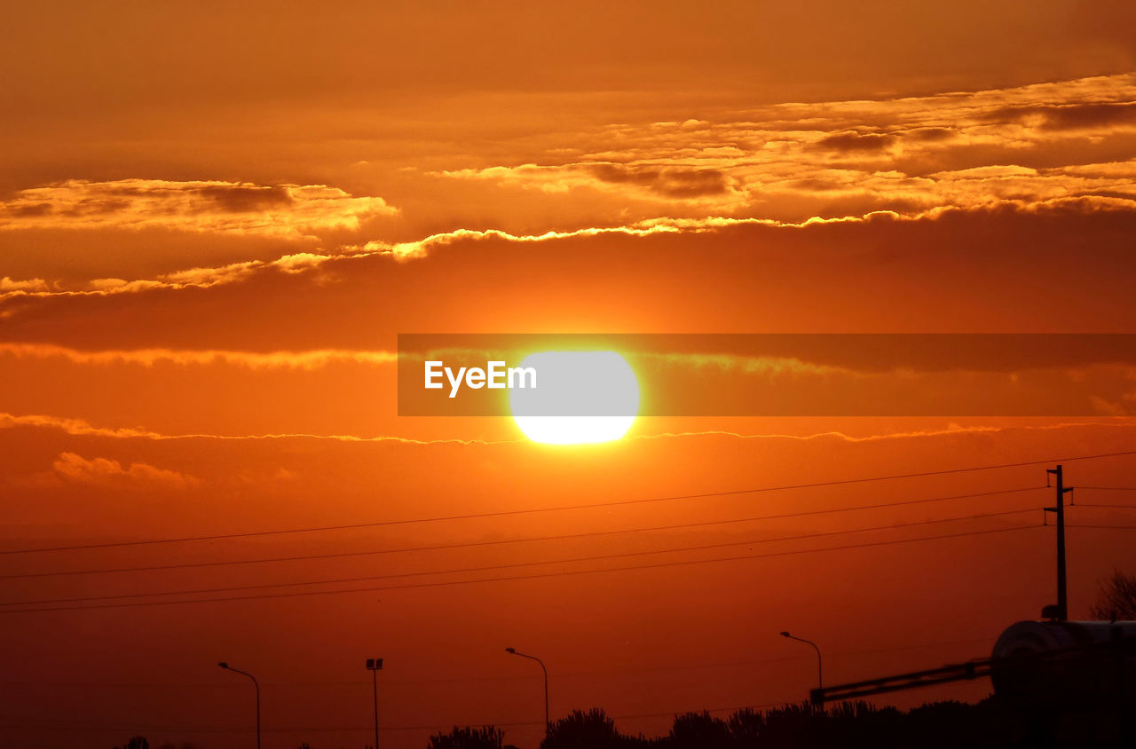 Scenic view of sky during sunset