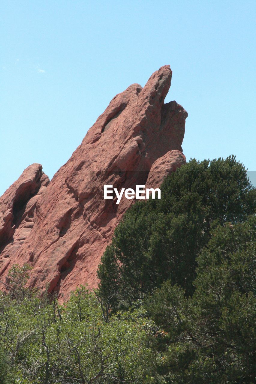 SCENIC VIEW OF MOUNTAINS AGAINST CLEAR SKY