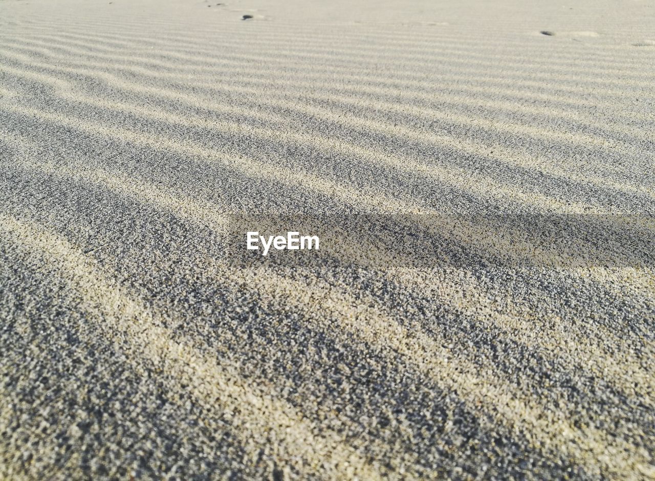 FULL FRAME SHOT OF SAND DUNE AT BEACH