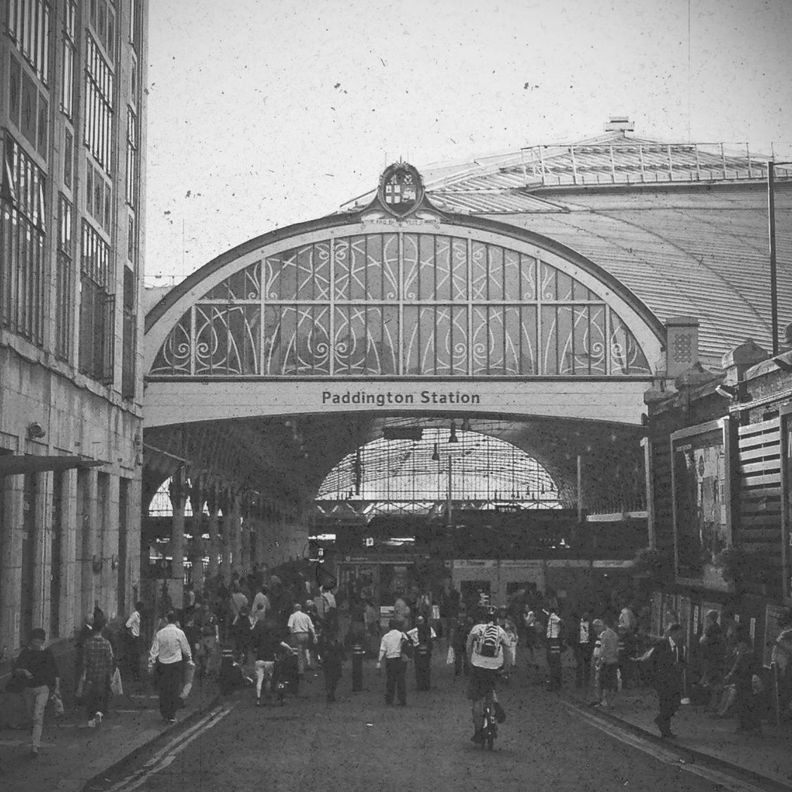 People at railway station