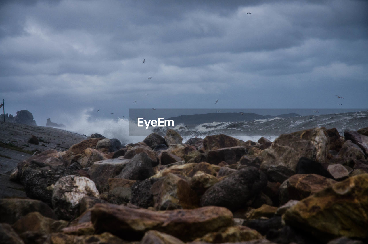 Scenic view of sea against sky