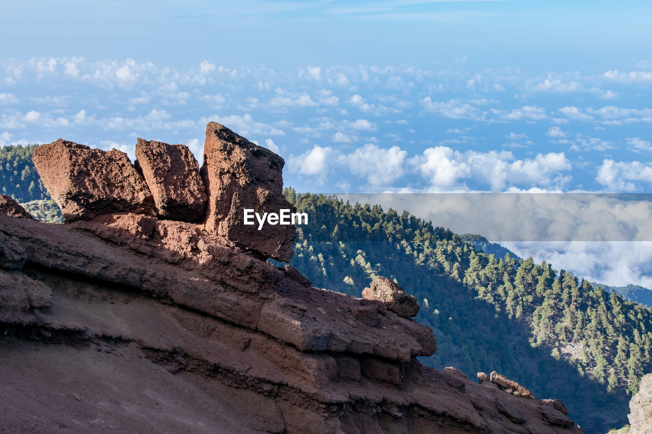 low angle view of mountain against sky