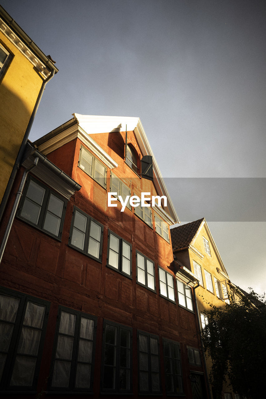 Low angle view of historic building against sky