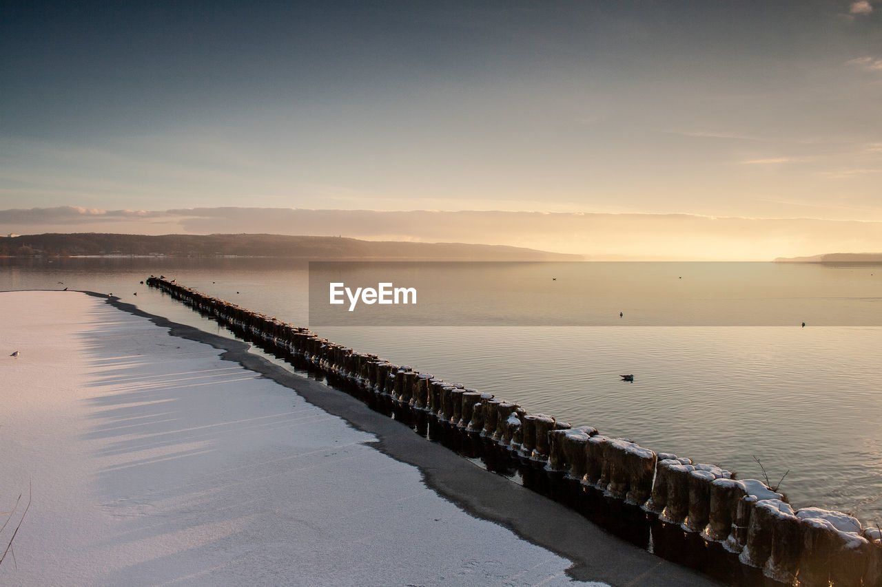 PIER OVER SEA AGAINST SKY