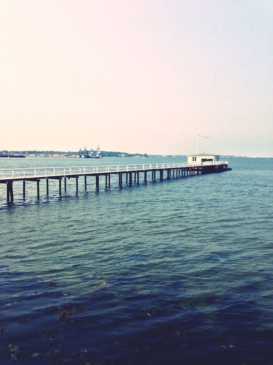 Pier in sea