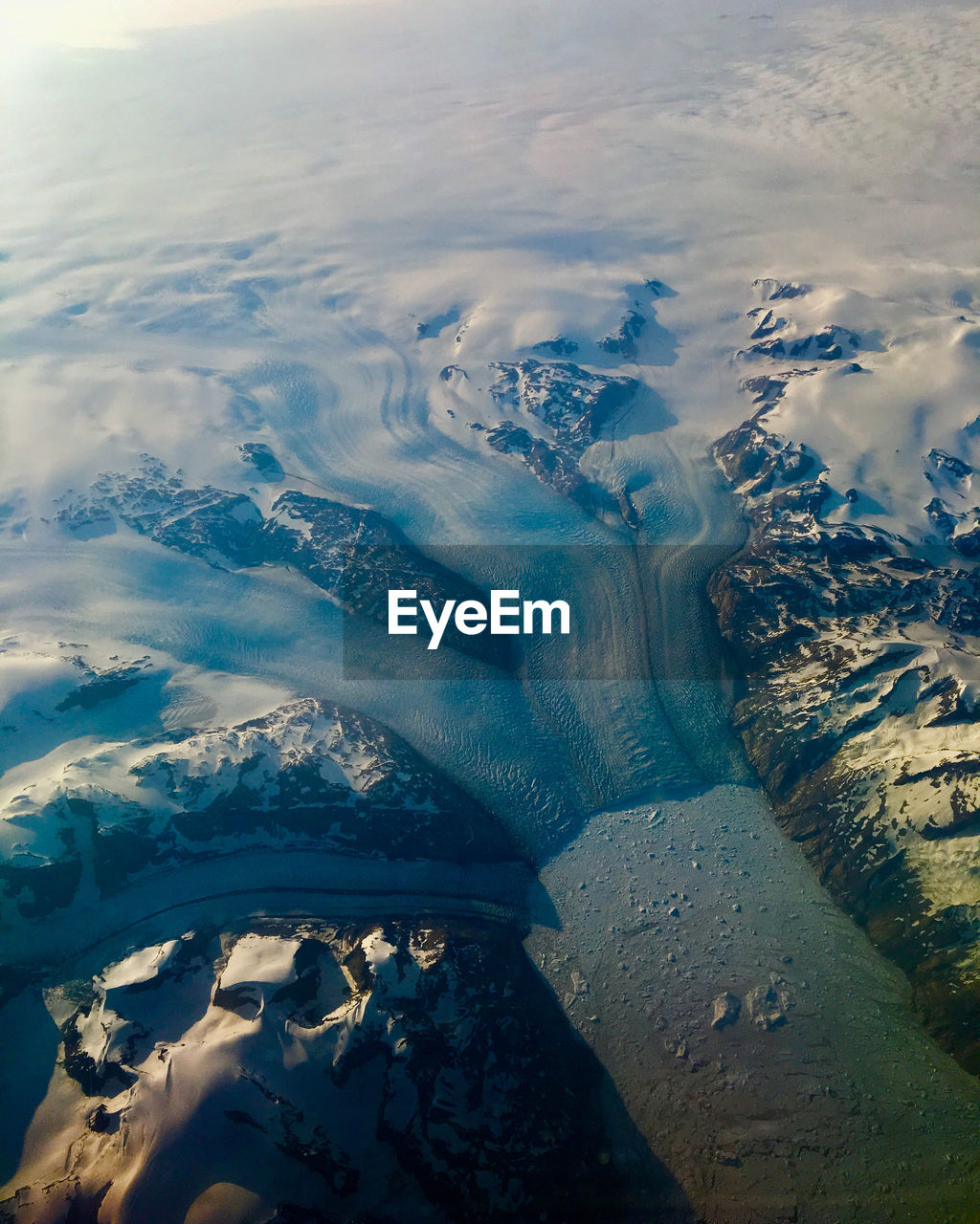 Aerial of greenland 