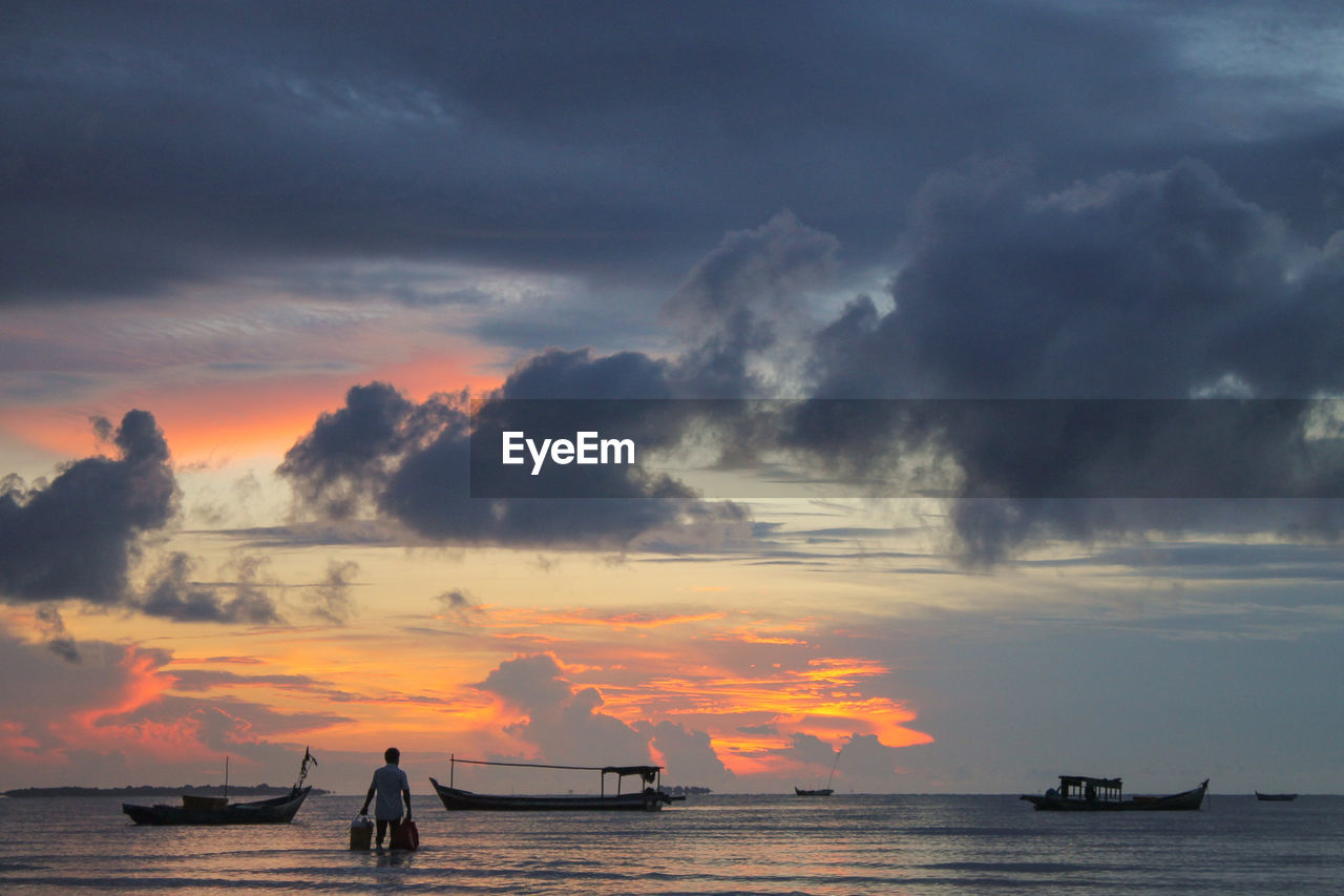 Traditional fisherman of tanjung gunung bangka