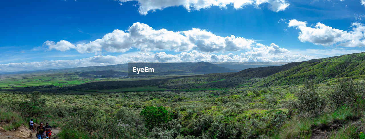 Panoramic view of landscape against sky